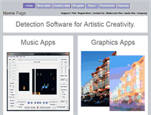 Tablet Screenshot of creativedetectors.com